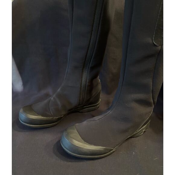 Women’s SALOMON Uma Trois Waterproof Knee-High Stretch Boots Black Zip, size 7 - Picture 4 of 8